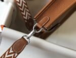 Replica Hermes Evelyne Bag Designer Hermes Mini Crossbody Real Bag 20422 Brown34360 - Image 3