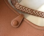 Replica Hermes Evelyne Bag Designer Hermes Mini Crossbody Real Bag 20422 Brown34360 - Image 7