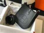 Replica Hermes Evelyne Bag Designer Hermes Mini Crossbody Real Bag 20421 Black34357 - Image 2