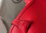Replica Hermes Evelyne Bag Hermes Mini Crossbody Bag 20411 Silver Buckle Dark Red35256 - Image 5