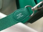 Replica Hermes Evelyne Bag Hermes Mini Crossbody Bag 20404 Silver Buckle Dark Green35062 - Image 6