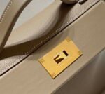 Replica Hermes Kelly 2424 Leather 29cm H230267 Elephant gray Shoulder bag34428 - Image 3