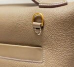 Replica Hermes Kelly 2424 Leather 29cm H230267 Elephant gray Shoulder bag34428 - Image 5