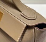 Replica Hermes Kelly 2424 Leather 29cm H230267 Elephant gray Shoulder bag34428 - Image 6