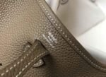 Replica Hermes Evelyne Bag Hermes Mini Crossbody Bag 20400 Silver Buckle Dark Gray34920 - Image 4