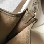 Replica Hermes Evelyne Bag Hermes Mini Crossbody Bag 20400 Silver Buckle Dark Gray34920 - Image 8