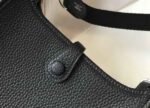 Replica Hermes Evelyne Bag Hermes Mini Crossbody Bag 20398 Silver Buckle Black34874 - Image 7