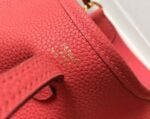 Replica Hermes Evelyne Bag Designer Hermes Mini Crossbody Bag 20397 Gold Buckle Red34353 - Image 5