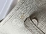 Replica Hermes Evelyne Bag Designer Hermes Mini Crossbody Bag 20396 Gold Buckle Beige34352 - Image 5
