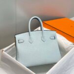 Replica Hermes Birkin Designer Tote Bag Togo Leather 28566 Blue Pale35686