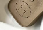 Replica Hermes Evelyne Bag Designer Hermes Mini Crossbody Bag 20395 Gold Buckle Gray34350 - Image 3
