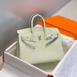 Replica Hermes Birkin Designer Tote Bag Togo Leather 28565 bubble green35590 - Image 3