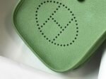 Replica Hermes Evelyne Bag Designer Hermes Mini Crossbody Bag 20393 Gold Buckle Light Green34345 - Image 3