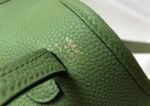 Replica Hermes Evelyne Bag Designer Hermes Mini Crossbody Bag 20393 Gold Buckle Light Green34345 - Image 5