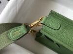 Replica Hermes Evelyne Bag Designer Hermes Mini Crossbody Bag 20393 Gold Buckle Light Green34345 - Image 6