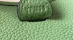 Replica Hermes Evelyne Bag Designer Hermes Mini Crossbody Bag 20393 Gold Buckle Light Green34345 - Image 7