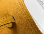 Replica Hermes Evelyne Bag Designer Hermes Mini Crossbody Bag 20392 Gold Buckle Yellow34343 - Image 5