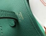 Replica Hermes Evelyne Bag Designer Hermes Mini Crossbody Bag 20389 Gold Buckle Green34334 - Image 5