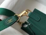 Replica Hermes Evelyne Bag Designer Hermes Mini Crossbody Bag 20389 Gold Buckle Green34334 - Image 6