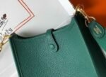 Replica Hermes Evelyne Bag Designer Hermes Mini Crossbody Bag 20389 Gold Buckle Green34334 - Image 7