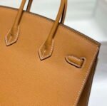 Replica Hermes Birkin Designer Tote Bag Epsom Leather 28371 Golden brown34773 - Image 5