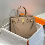 Replica Hermes Birkin Designer Tote Bag Epsom Leather 28369 elephant Gray34582