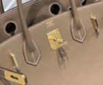 Replica Hermes Birkin Designer Tote Bag Epsom Leather 28369 elephant Gray34582 - Image 6