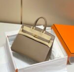 Replica Hermes Birkin Designer Tote Bag Epsom Leather 28369 elephant Gray34582 - Image 8