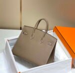 Replica Hermes Birkin Designer Tote Bag Epsom Leather 28369 elephant Gray34582 - Image 9