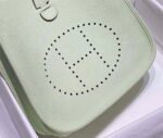 Replica Hermes H083435 Evelyne III 29 Shoulder Bag Silver Hardware Light Green36130 - Image 5