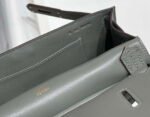 Replica Hermes 316413 Jyspiere Leather Hermes bags Gray h90092034338 - Image 8