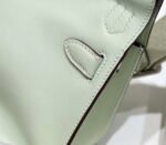 Replica Hermes 316413 Jyspiere Leather Hermes bags Light Green H90091934342 - Image 3