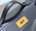 Replica Hermes Kelly 2424 Leather 29cm H230268 Black Shoulder bag34485 - Image 3