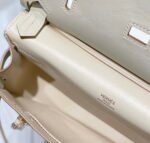 Replica Hermes 316413 Jyspiere Leather Hermes bags White H90091834356 - Image 5