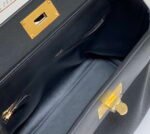 Replica Hermes Kelly 2424 Leather 29cm H230268 Black Shoulder bag34485 - Image 7