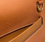 Replica Hermes Kelly 2424 Leather 29cm H230267 Brown Shoulder bag34379 - Image 6