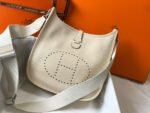 Replica Hermes H083435 Evelyne III 29 Shoulder Bag Silver Hardware Beige35705 - Image 3