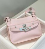 Replica Hermes 316413 Jyspiere Leather Hermes bags Pink H90091634346 - Image 8