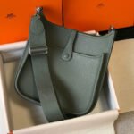 Replica Hermes H083435 Evelyne III 29 Shoulder Bag Silver Hardware Dark Green35848