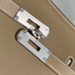Replica Hermes 316413 Jyspiere Leather Hermes bags Elephant gray H90091334333 - Image 3