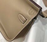 Replica Hermes 316413 Jyspiere Leather Hermes bags Elephant gray H90091334333 - Image 4