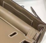 Replica Hermes 316413 Jyspiere Leather Hermes bags Elephant gray H90091334333 - Image 7