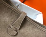 Replica Hermes H083435 Evelyne III 29 Shoulder Bag Silver Hardware Gray35946 - Image 5