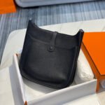 Replica Hermes H083435 Evelyne III 29 Shoulder Bag Silver Hardware Black35748