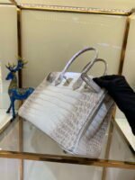 Replica Hermes Birkin Designer Tote Bag Himalaya Crocodile Leather H9982034822 - Image 4