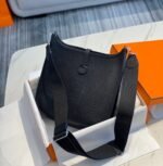 Replica Hermes H083435 Evelyne III 29 Shoulder Bag Silver Hardware Black35748 - Image 3