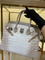 Replica Hermes Birkin Designer Tote Bag Himalaya Crocodile Leather H9982034822 - Image 5