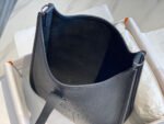 Replica Hermes H083435 Evelyne III 29 Shoulder Bag Silver Hardware Black35748 - Image 8