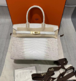 Replica Hermes Birkin Designer Tote Bag Himalaya Crocodile Leather H9982034822 - Image 13