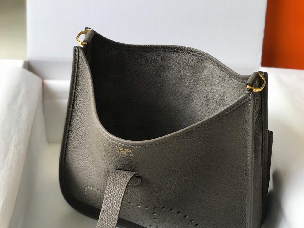 653278bcd9565.jpg Replica Hermes Evelyne III 29 bag Designer Hermes Shoulder Bag 203870 Dark Grey35374 - Image 1